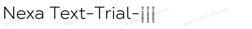 Nexa Text-Trial字体转换
